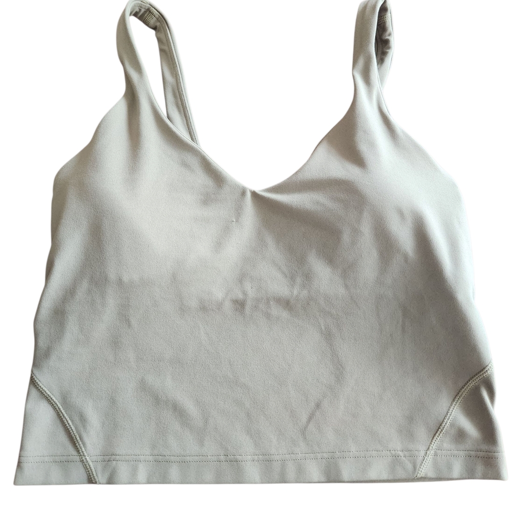 LULULEMON Align Cropped Tank, Olive Green, Womens, Size 6